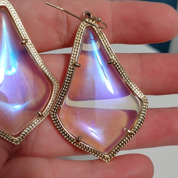 Kendra Scott Clear Iridescent Earrings - Picture 7 of 8